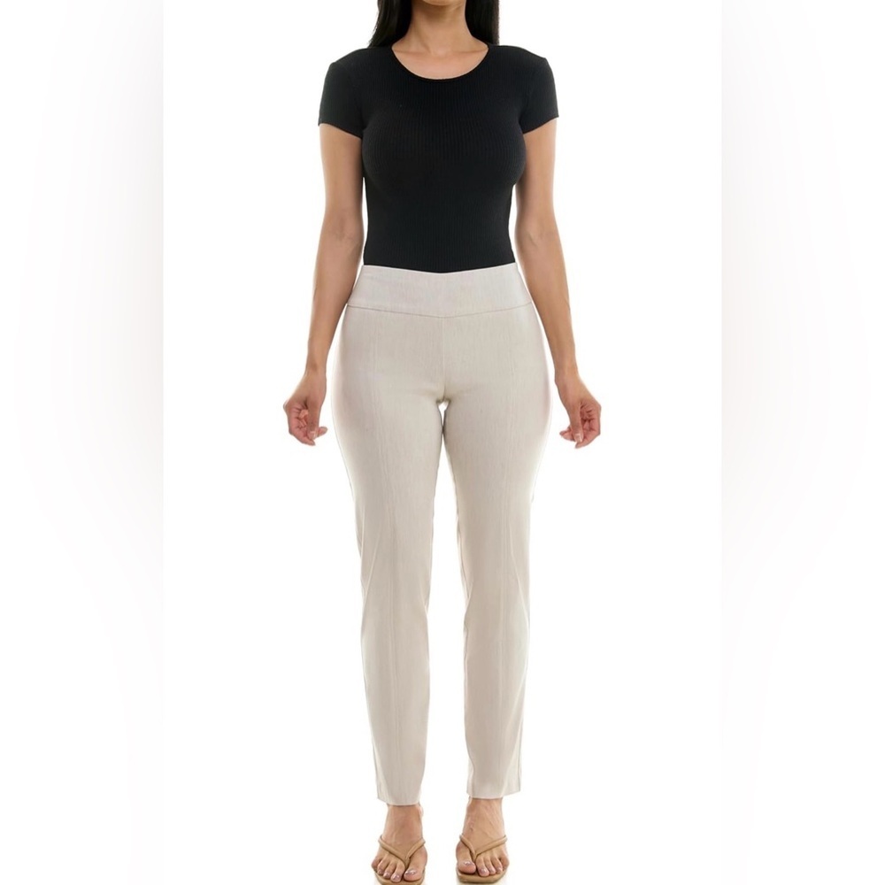 Zac & Rachel Khaki Pants Slim Leg Pull On Size 10 NWOT